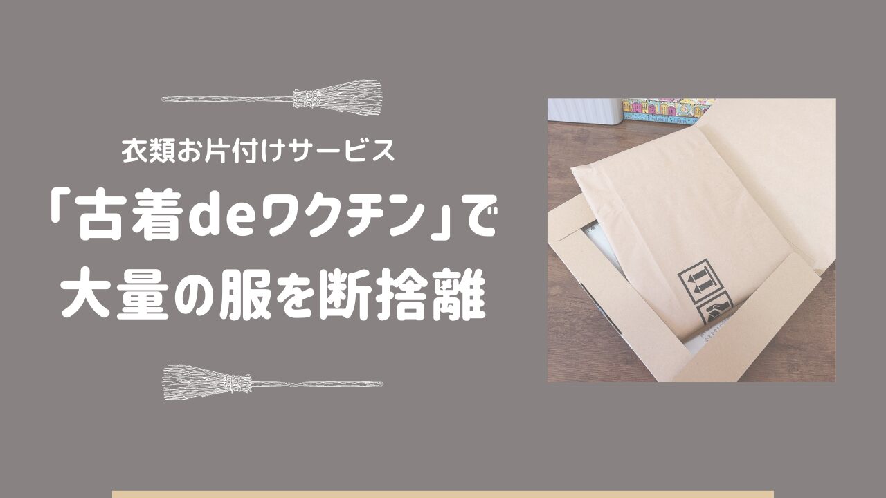 【シンプリスト】大量にある服の断捨離に「古着deワクチン」を使ってみました