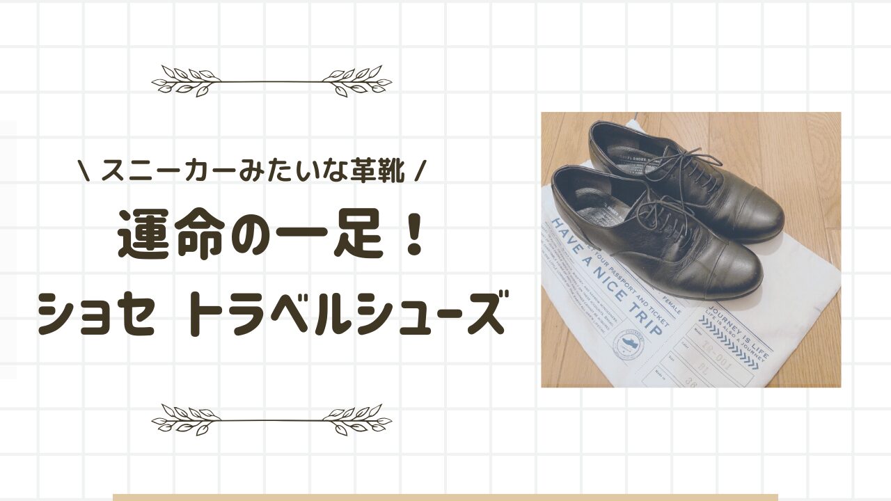 【愛用品】手を使わず履ける革靴、ショセ トラベルシューズを愛する